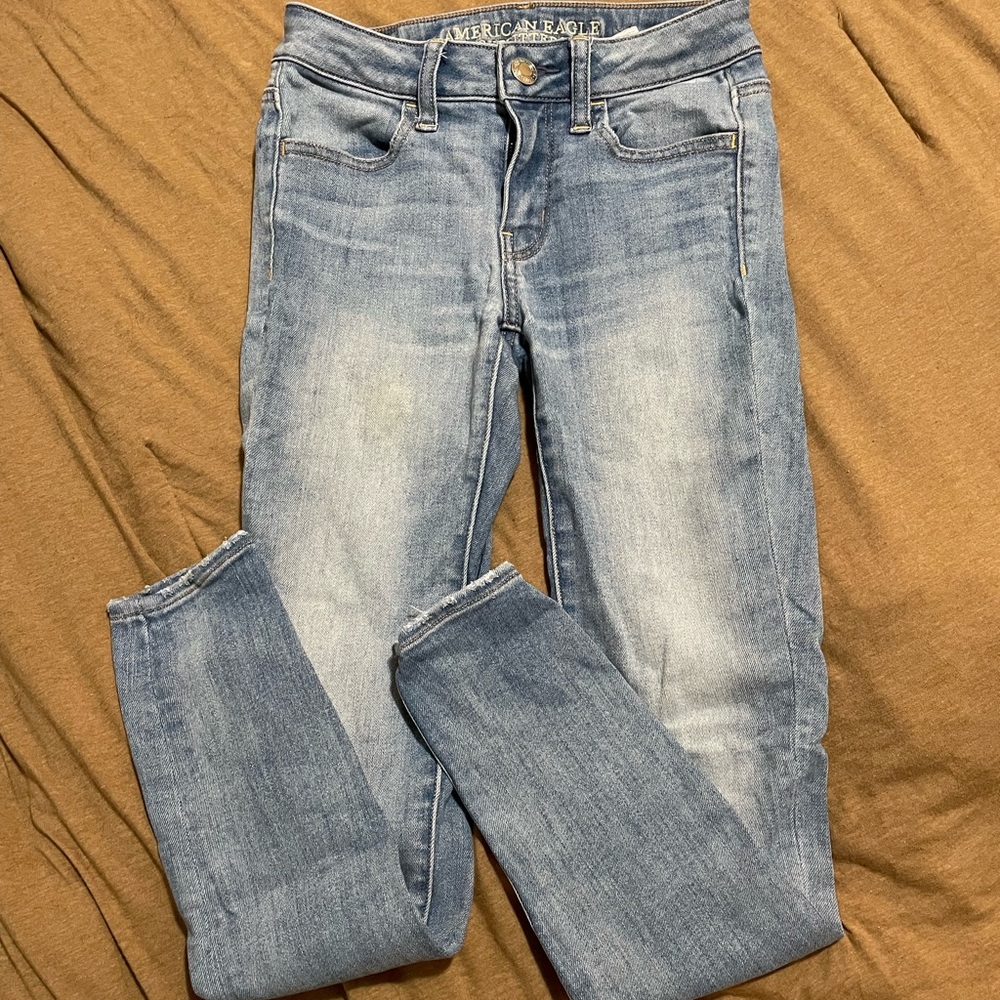 American Eagle Light Wash Jeggings